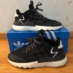 Kids/Boys Black Adidas Night Jogger / Nite Jogger